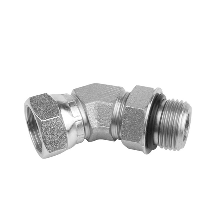 6902 - O-Ring Boss Male to Pipe Swivel Female Elbow 45°